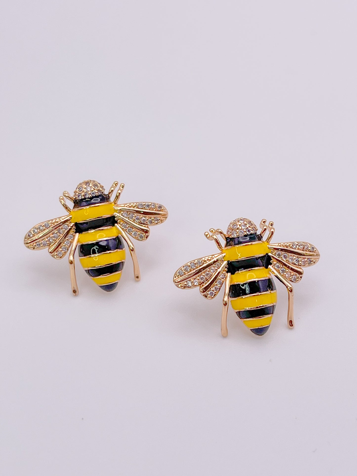 Gold Bee yellow craved zirconia