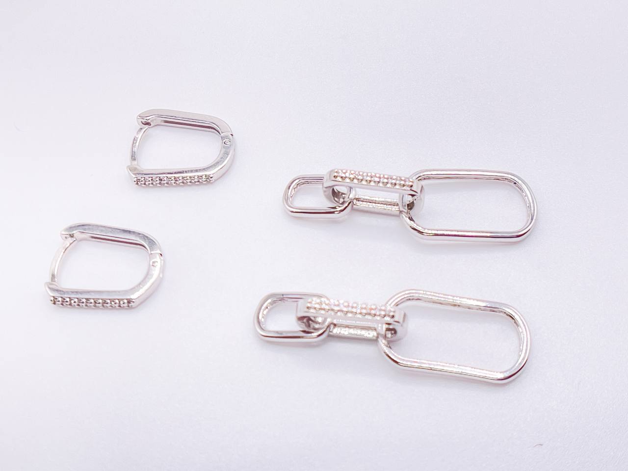 Three Way Chain Link Earrings