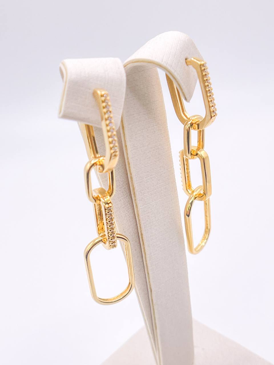 Three Way Chain Link Earrings