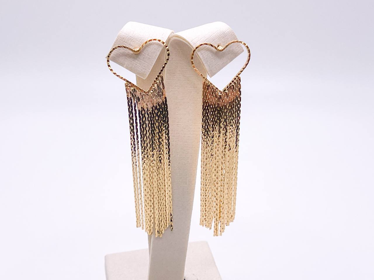 Heart Fringe Earrings