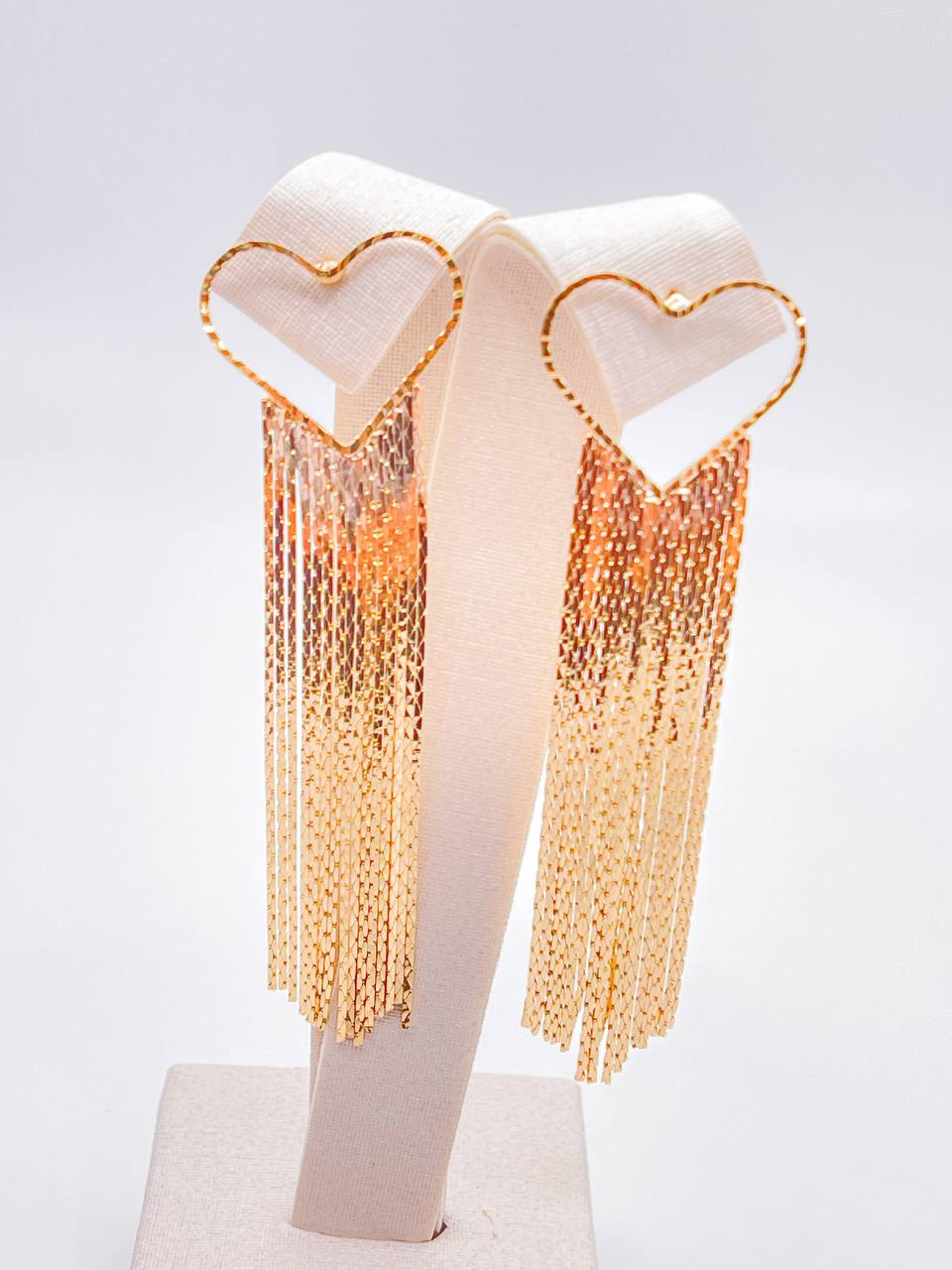 Heart Fringe Earrings