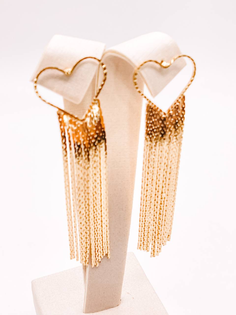 Heart Fringe Earrings