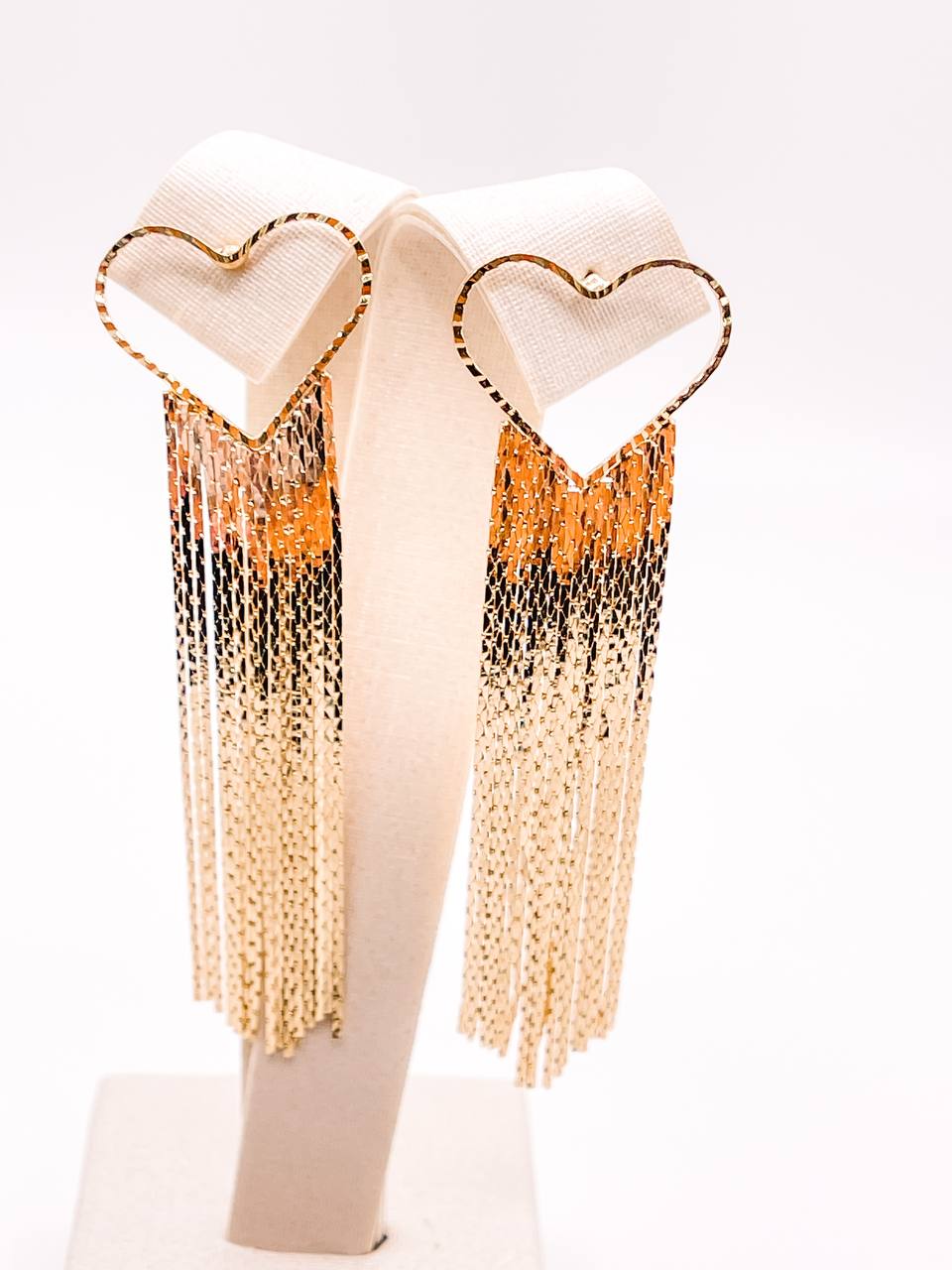 Heart Fringe Earrings